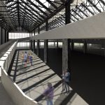 Visuel 3D - rampe d'accès au musée